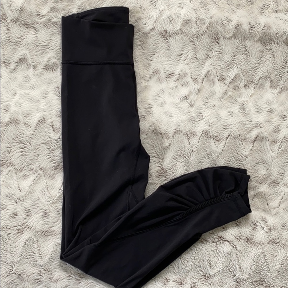 Lululemon Black Ruched Leggings Size 4